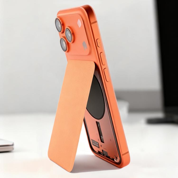 iPhone 17 Pro mit Orange Glas Backcover montiert – Ersatz Rückseite für Gehäuse-Refresh und Reparatur