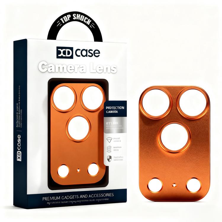 XDcase Titanium Alloy Hollow Camera Lens Protector, For iPhone 17 Pro Max, For iPhone 17 Pro