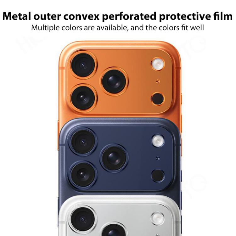 XDcase Titanium Alloy Hollow Camera Lens Protector, For iPhone 17 Pro Max, For iPhone 17 Pro