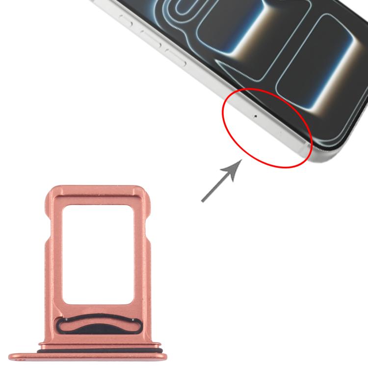 Einbauposition: Valmento SIM-Kartenfach iPhone 17 Pro Max – SIM-Tray wird seitlich eingesetzt (Hinweisbild)
