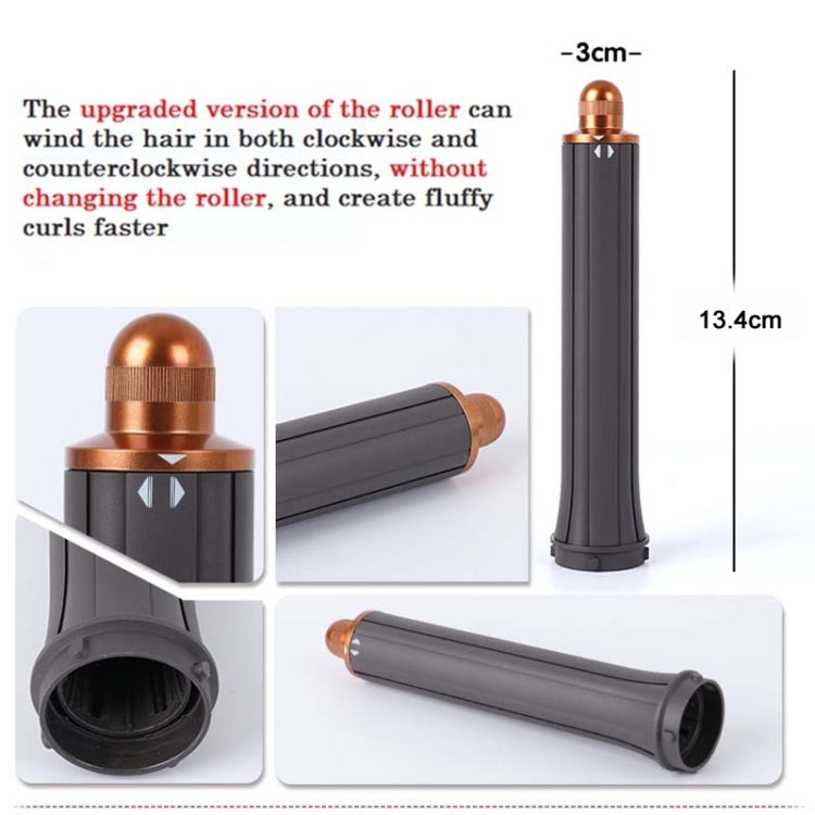 Lockenstab-Aufsatz 13,4 cm 40 mm Gold – Für Dyson HD01/02/03/04/08 | Verbesserte Version mit beidseitiger Lockenrichtung | Valmento