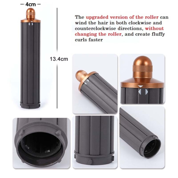 Lockenstab-Aufsatz 13,4 cm 40 mm Gold – Für Dyson HD01/02/03/04/08 | Verbesserte Version mit beidseitiger Lockenrichtung | Valmento