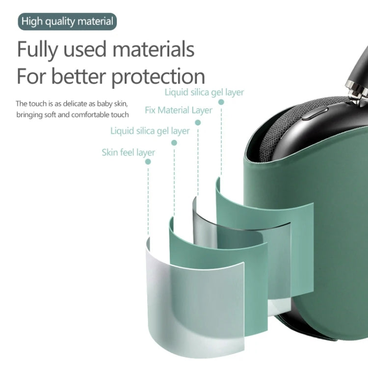 Für AirPods Max Kopfhörer-Schutzhülle, weiche Hülle, Black, Purple, Blue