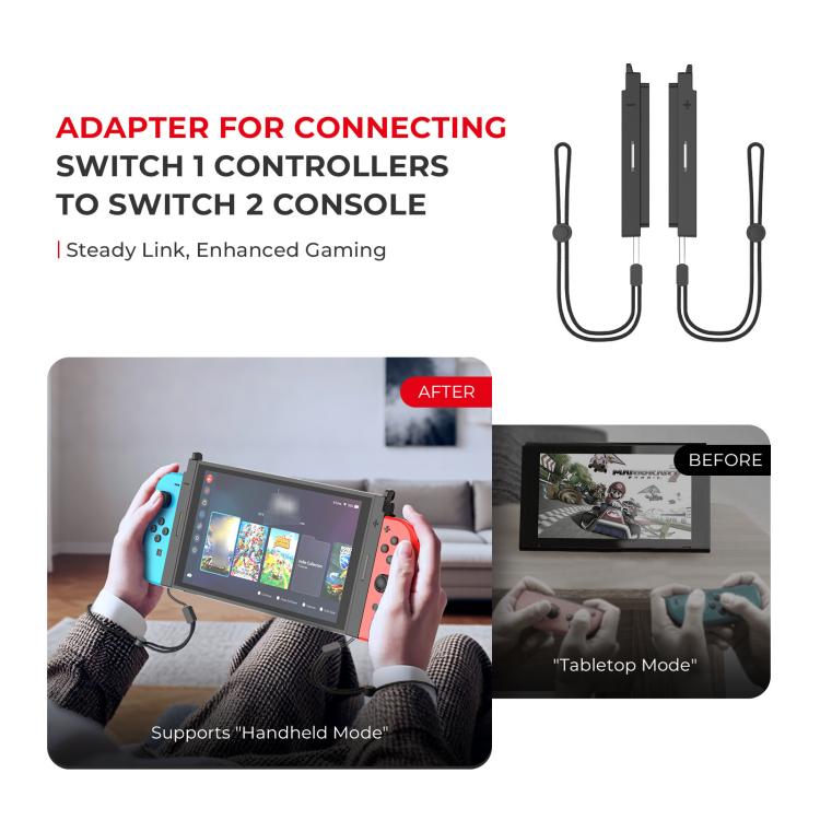 Nintendo Switch 1 Joy-Con auf Switch 2 Adapter – Magnetischer Plug-&-Play Konverter | Valmento