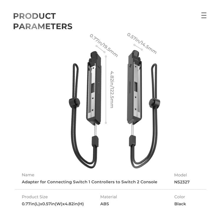 Nintendo Switch 1 Joy-Con auf Switch 2 Adapter – Magnetischer Plug-&-Play Konverter | Valmento