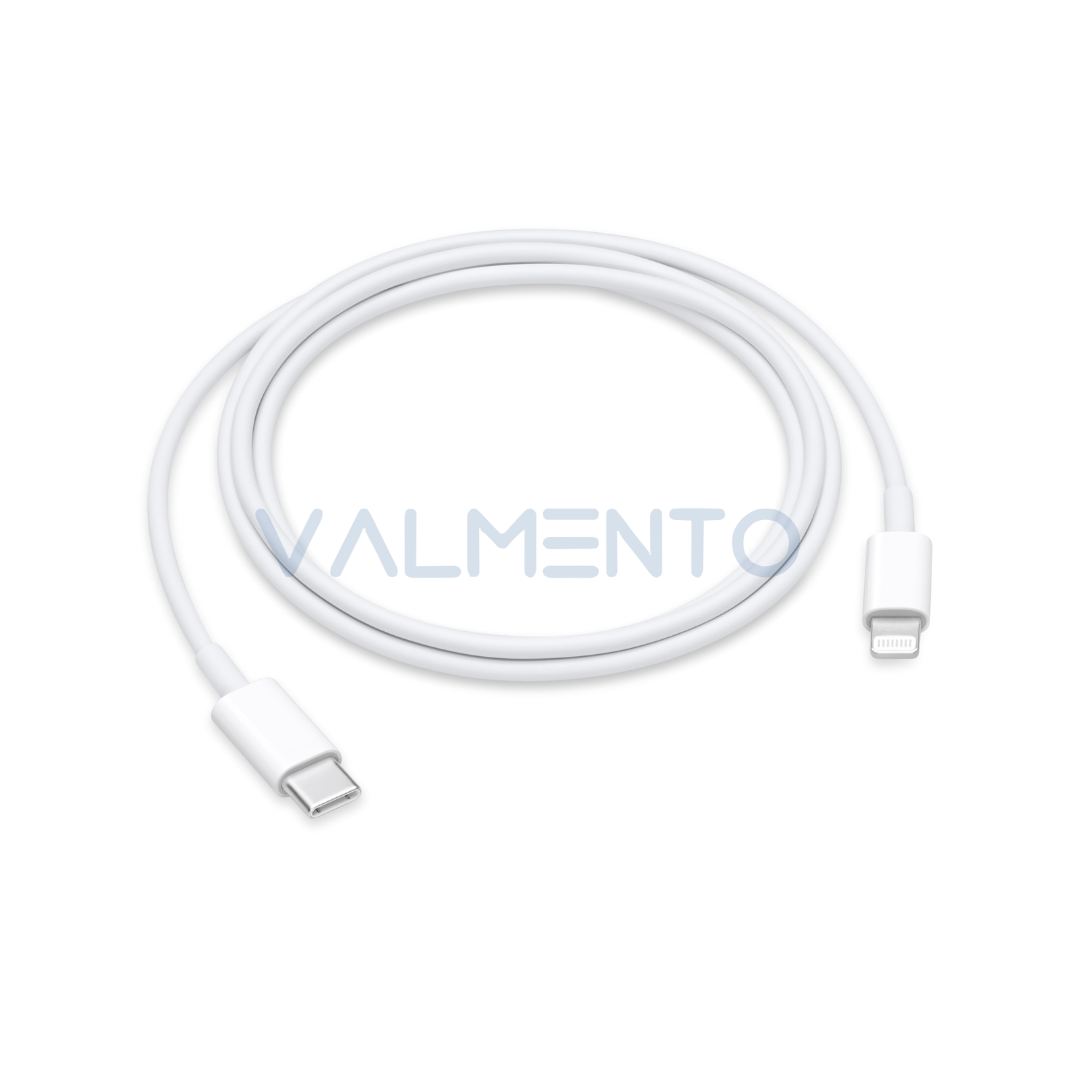 Apple Lightning auf USB-C Kabel (1m) MQGJ2ZM/A – Original Apple Schnellladekabel (Polybag)