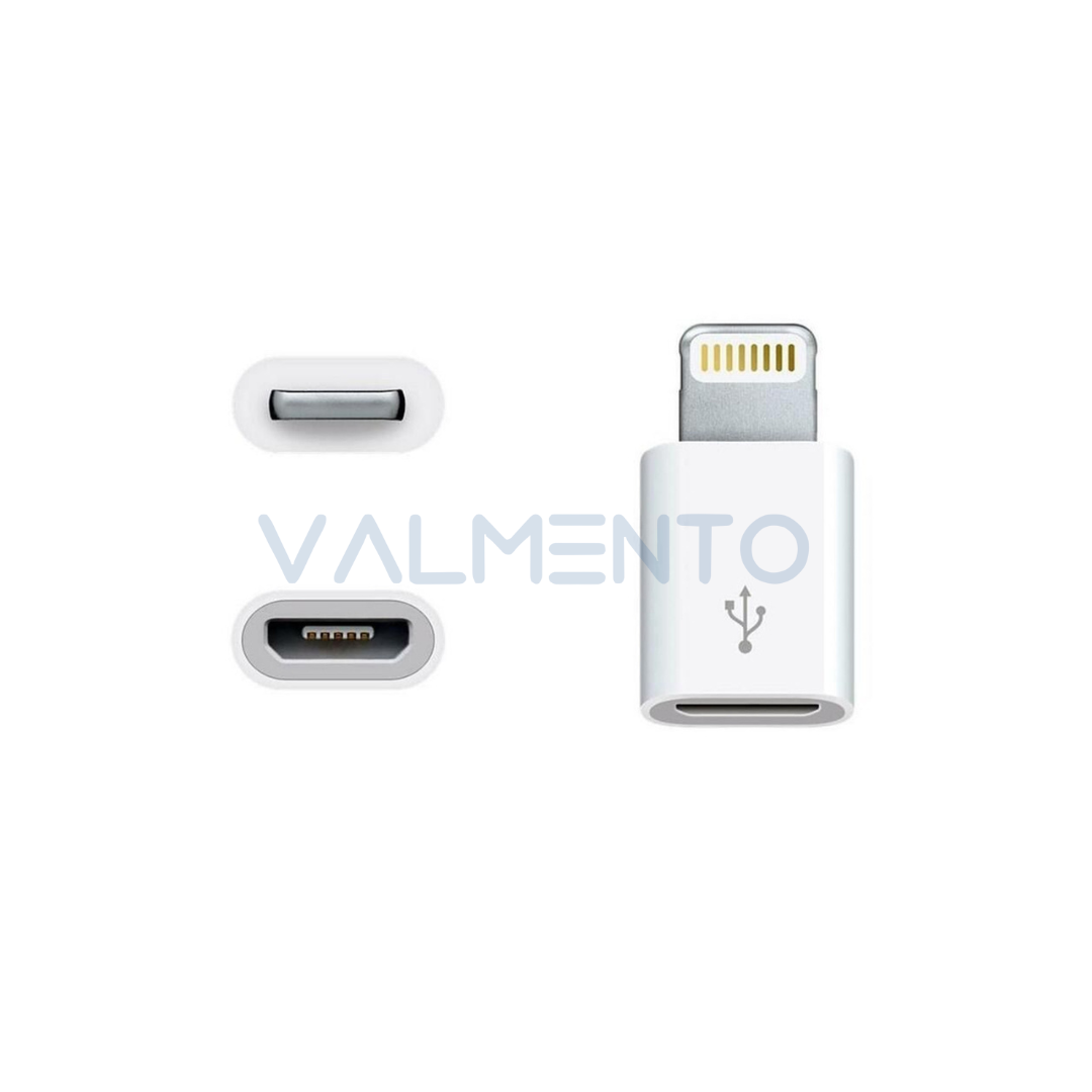 Apple MD820Z M/A Lightning auf MicroUSB Adapter Original – Polybag Neu & unbenutzt | Valmento