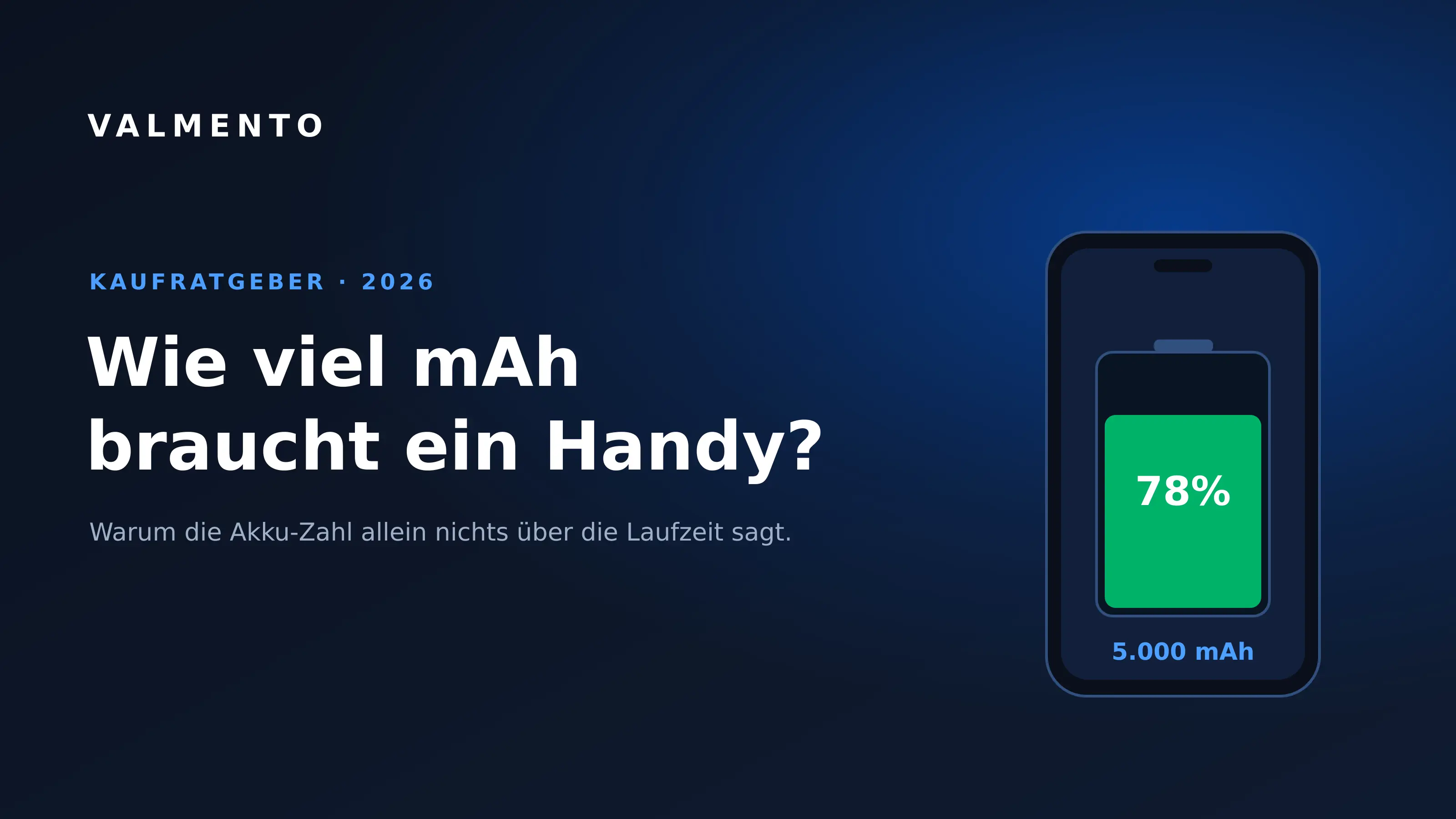 Wie viel mAh sollte ein Handy haben? Akku-Guide 2026