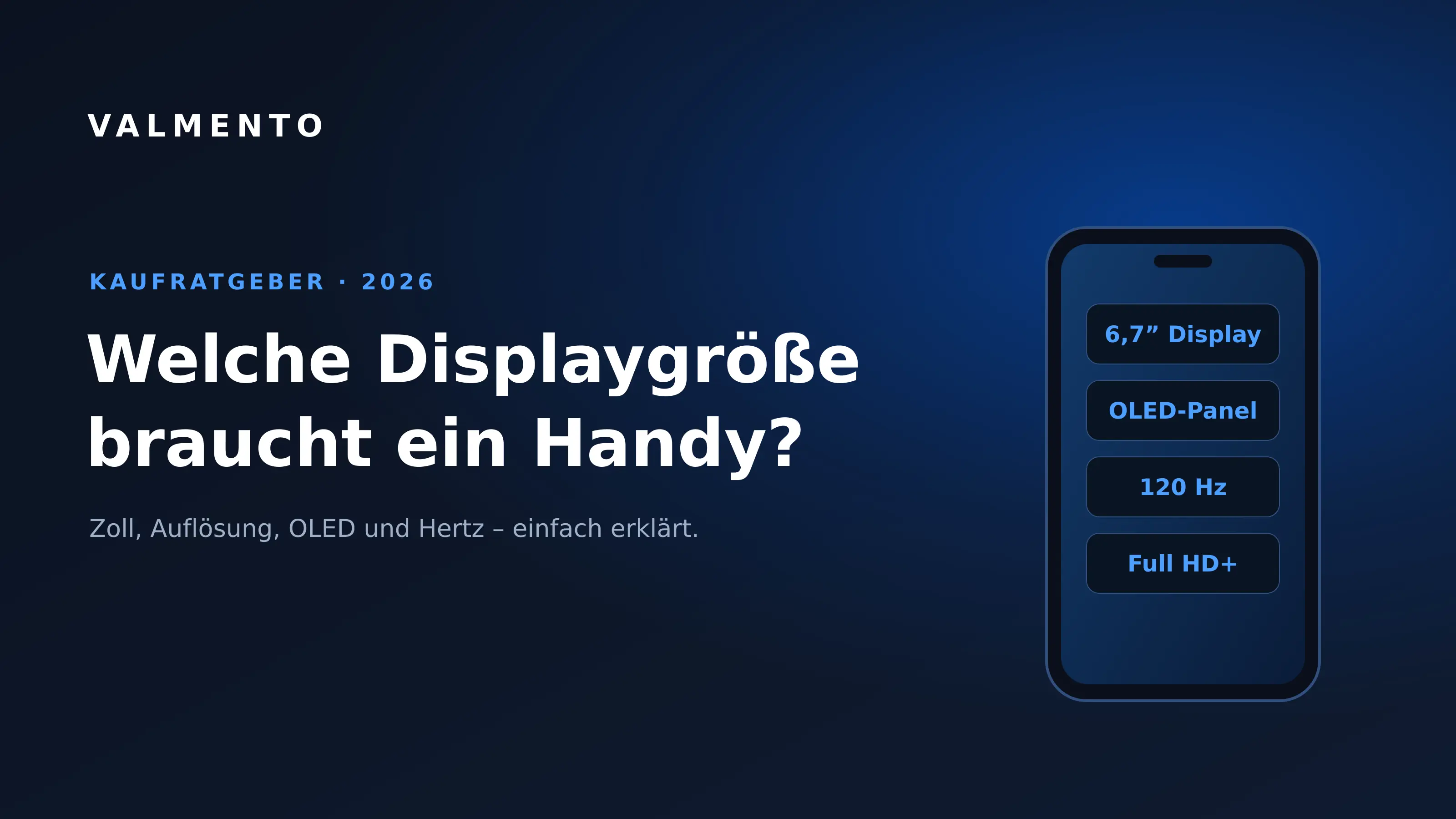 Welche Displaygröße braucht ein Handy? Zoll-Guide 2026