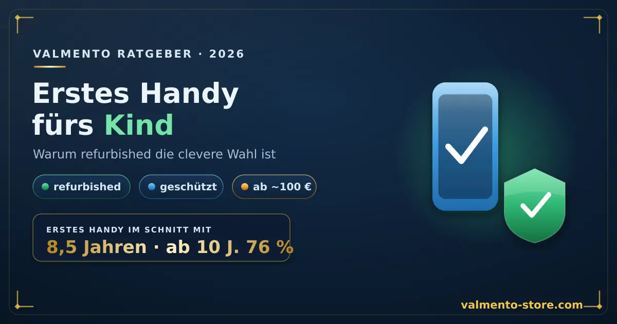 Erstes Handy fürs Kind: refurbished Ratgeber 2026