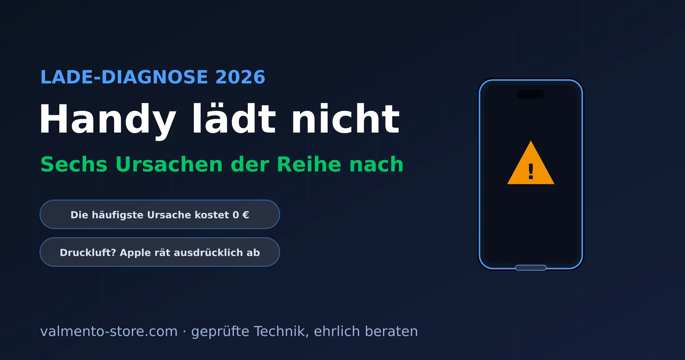Handy lädt nicht: 6 Ursachen der Reihe nach
