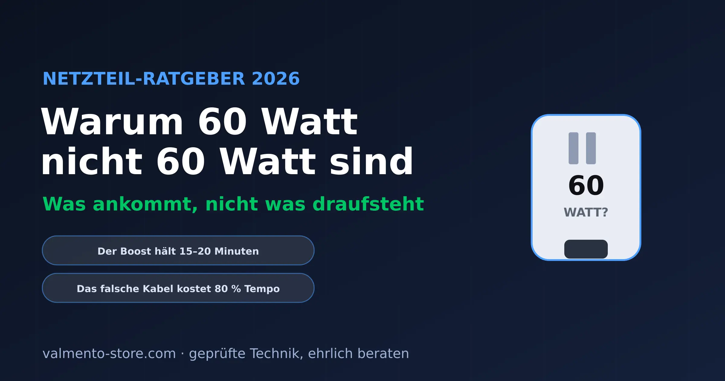 Warum 60 Watt nicht 60 Watt sind