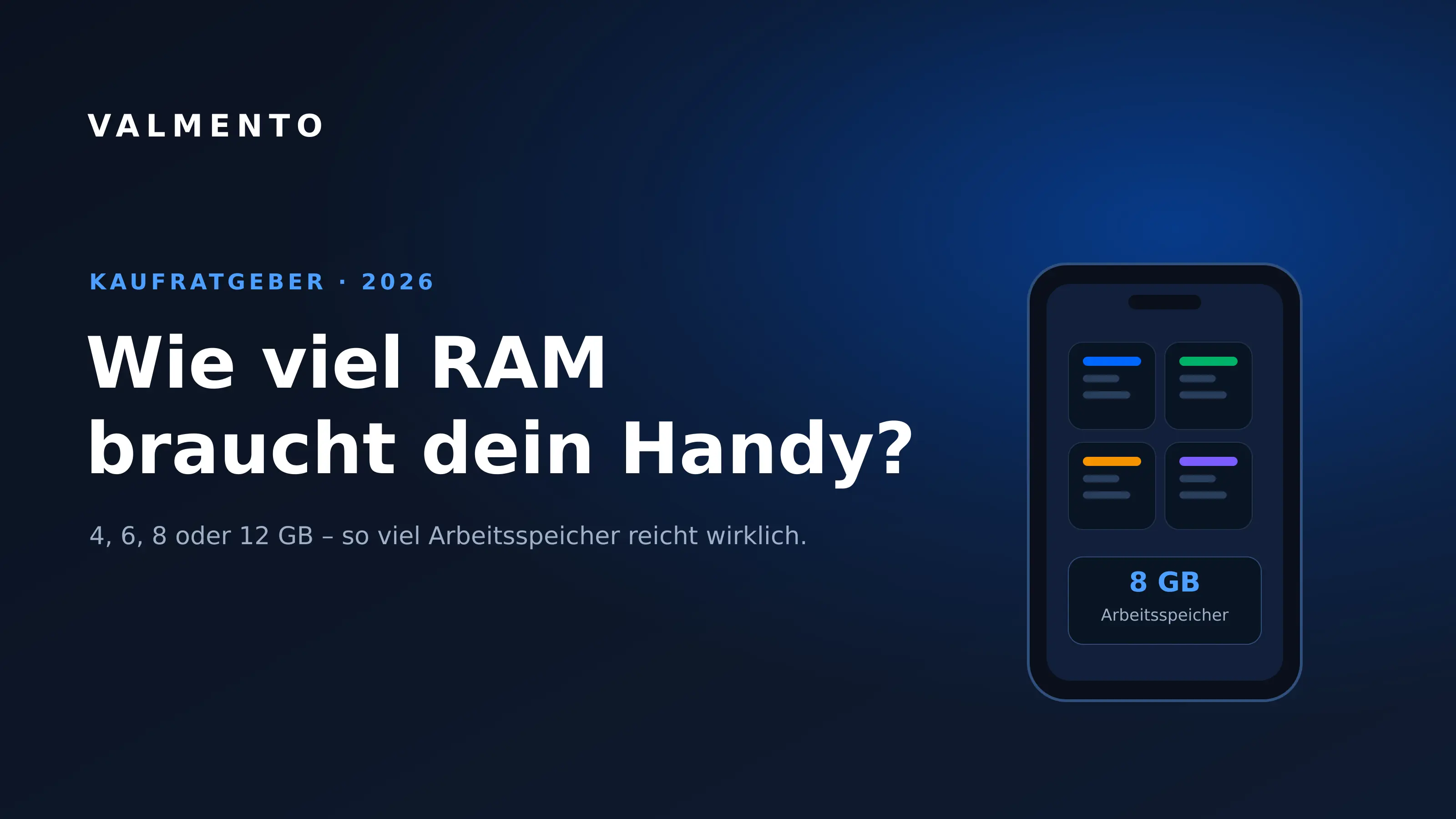 Wie viel RAM braucht ein Handy? 4, 6, 8 oder 12 GB (2026)
