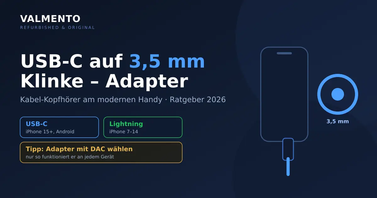 USB-C auf 3,5 mm Klinke Adapter: der Ratgeber 2026