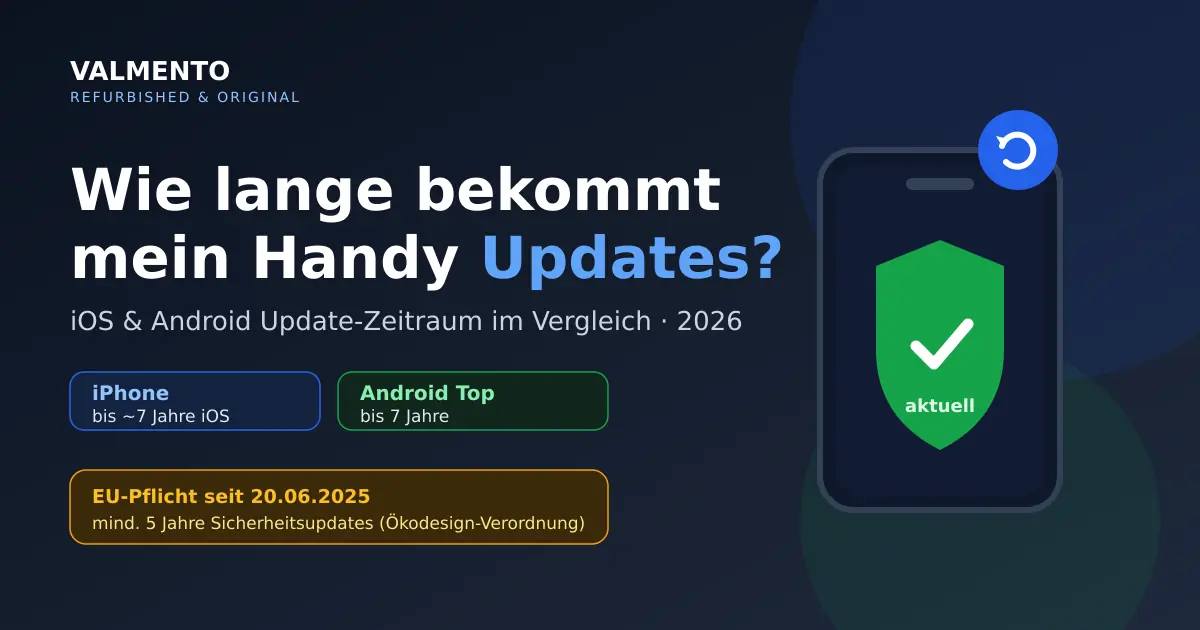Wie lange bekommt mein Handy Updates? iOS & Android 2026