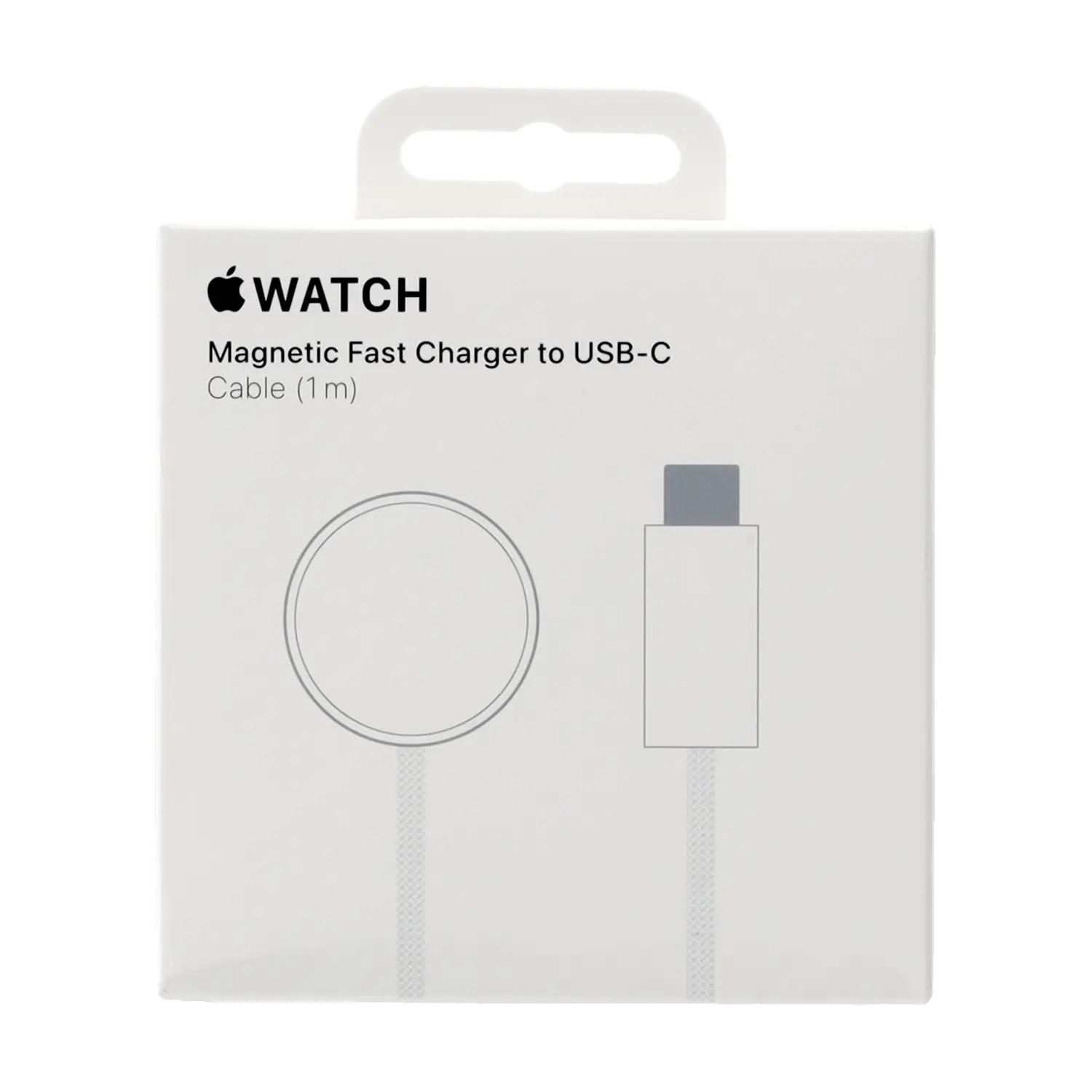 Apple Original Magnetisches Ladegerät MLWJ3ZM/A für iWatch, 1m, USB-C in Euro Blister