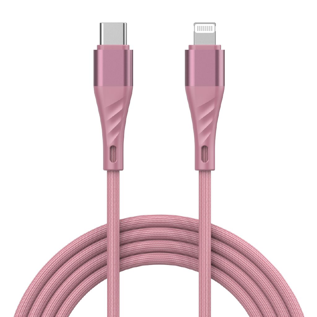 Datenkabel Kokusiga KSC-809 USB-C zu Lightning, Pink, 1m
