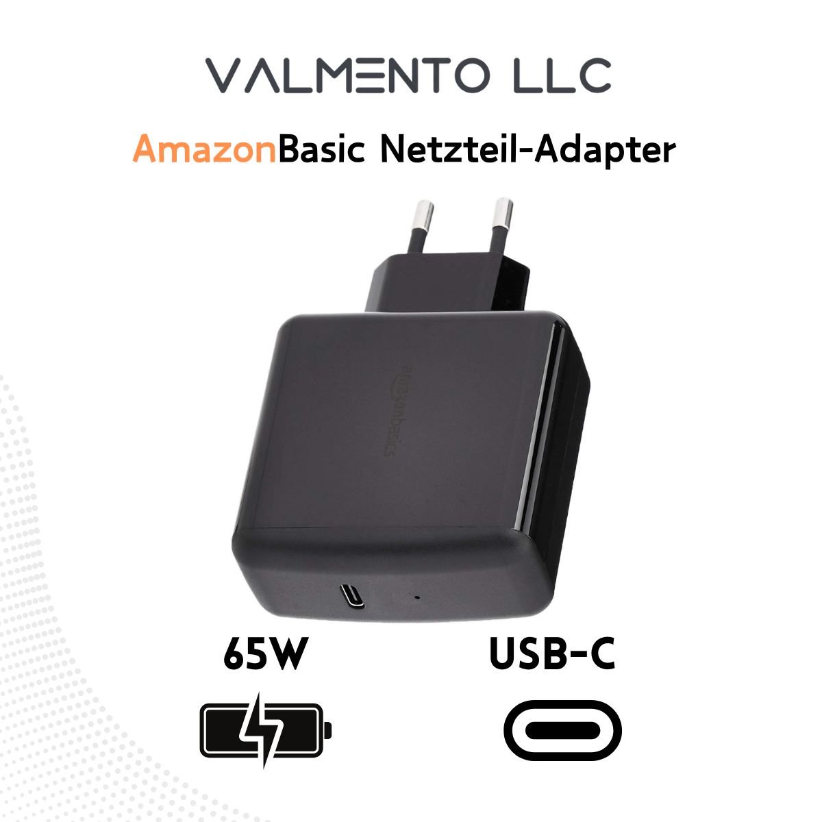 Amazon Basics – Typ-C-Wandladegerät 65 W, EU-Einzelstecker, schwarz New  refurbished kaufen