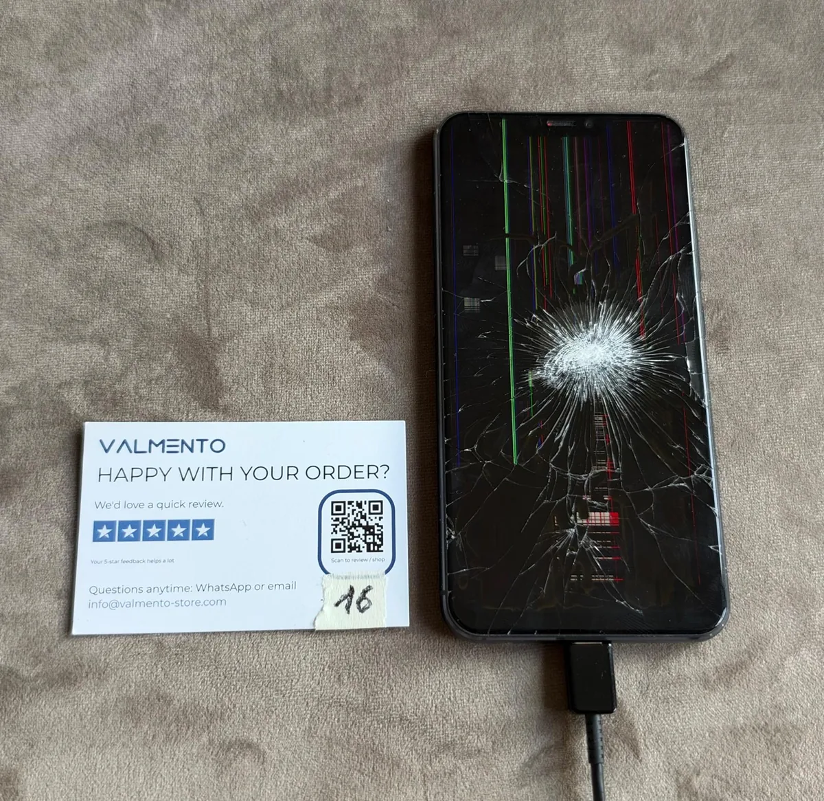ASUS ZenFone 5Z (Z01RD) – Display zertrümmert, defekt – Foto 2 von 4