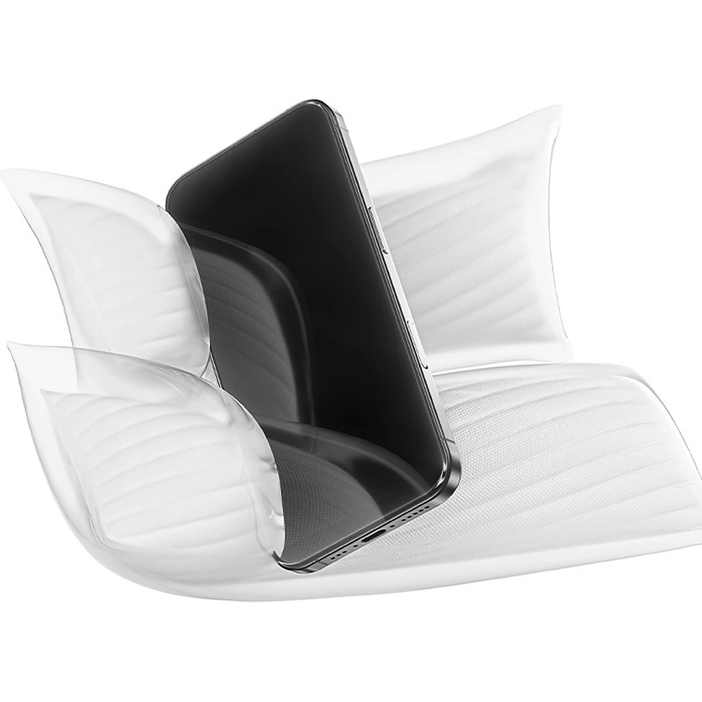 Benks GlassWarrior iPhone 16 Pro – Aufbau des Schutzglases in Schichten
