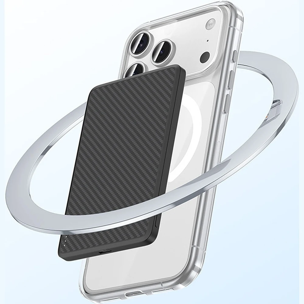 Magnetische Powerbank dockt durch die Hülle an
