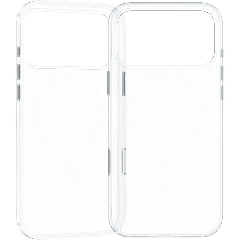 Transparente Hülle von hinten, MagSafe-Ring sichtbar
