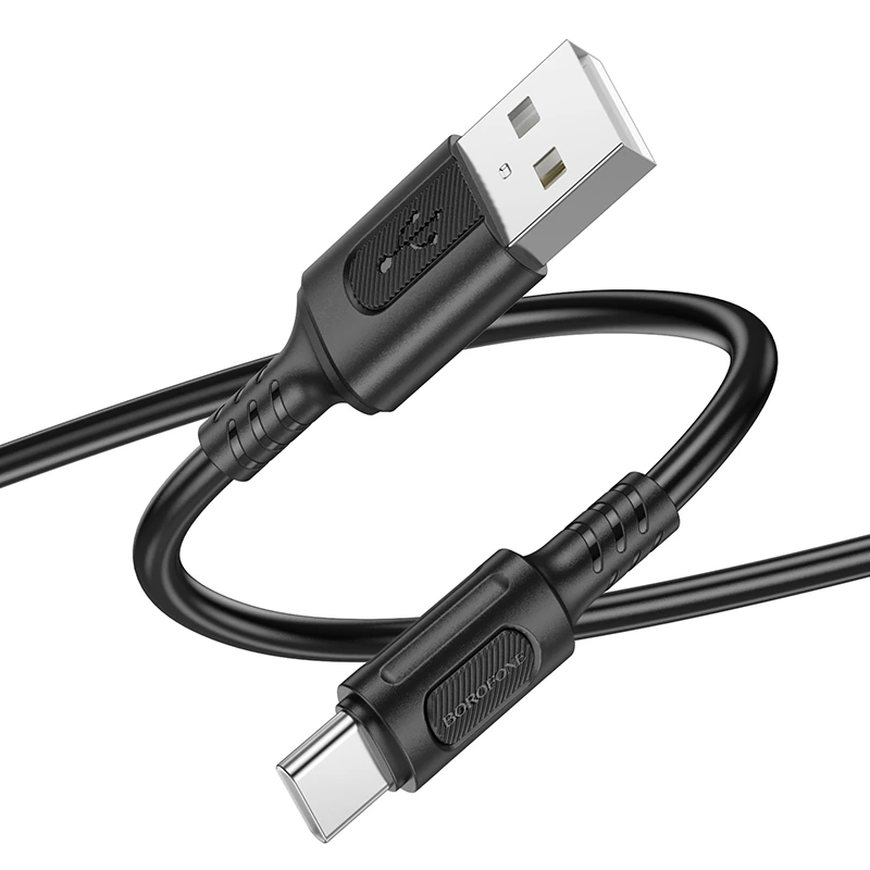 Stecker des Borofone BX111 Kabels im Detail – USB-A und USB-C