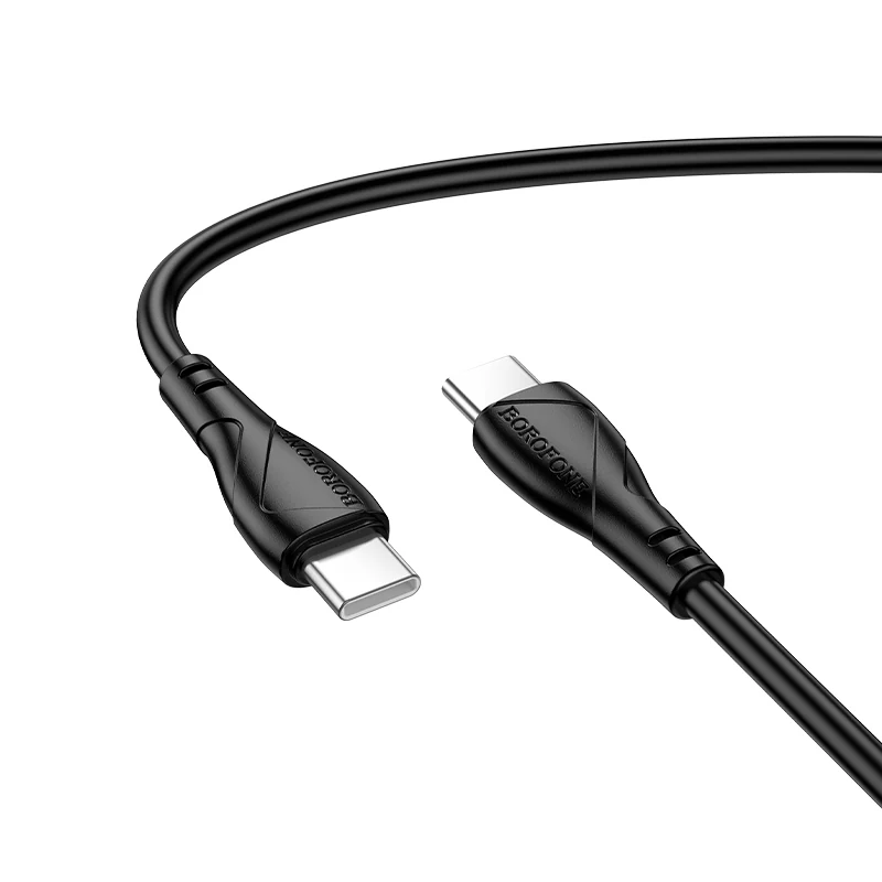 Borofone BX121 Energy Ladekabel USB-C auf USB-C – 1 m, 60 W Power Delivery, schwarz von Borofone – neu kaufen bei Valmento
