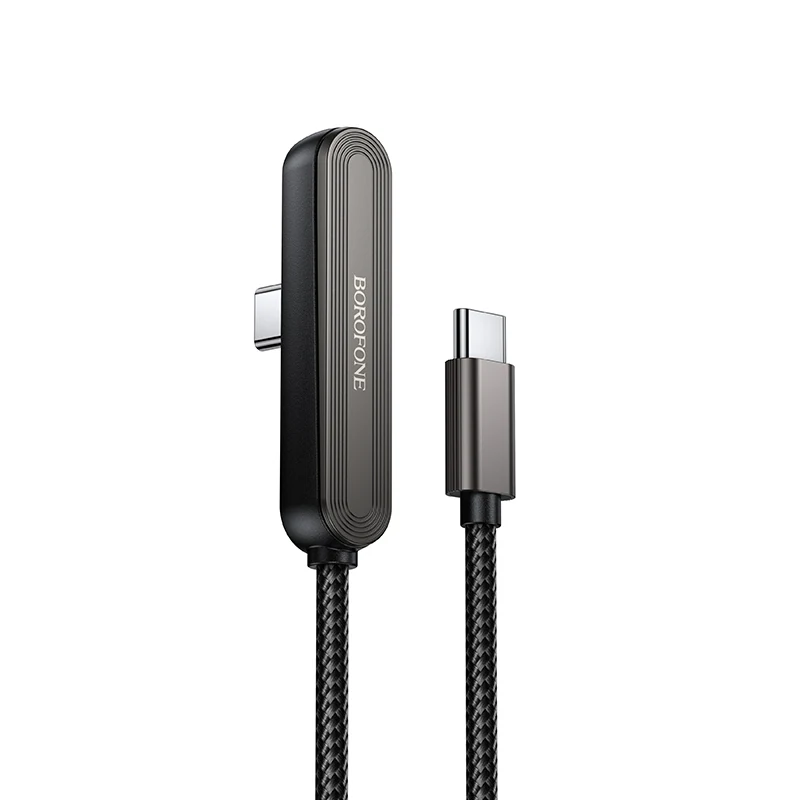 Borofone BX125 Pacifico USB-C Kabel 1 m – drehbarer 90° Stecker mit Ständerfunktion, 60 W, schwarz von Borofone – neu kaufen bei Valmento