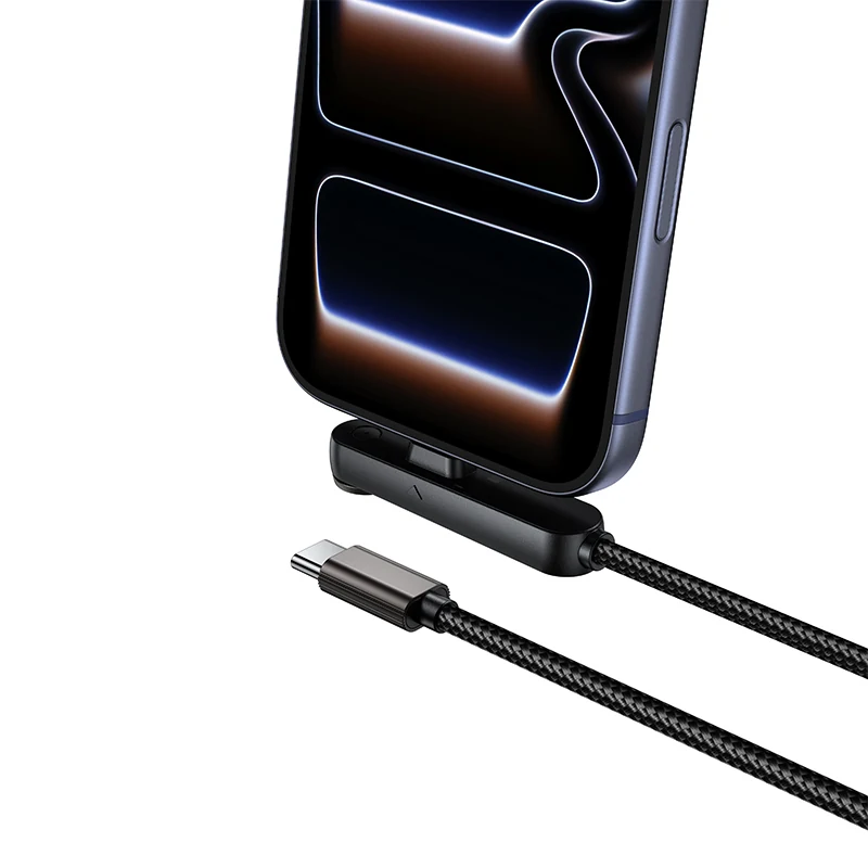 Kabel am Telefon im Hochformat