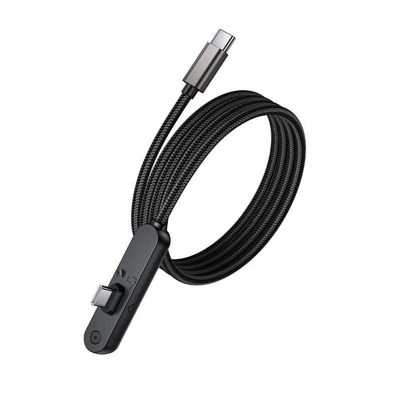 Das Kabel aufgerollt, ein Meter Länge