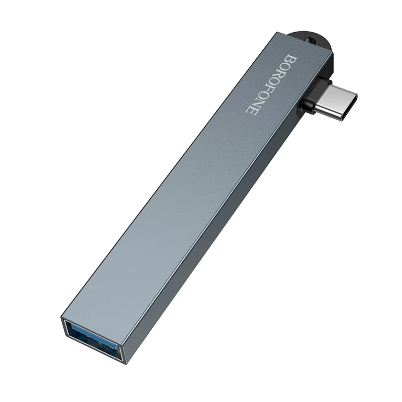 Aluminiumgehäuse des USB-C Hubs, 95 mm lang