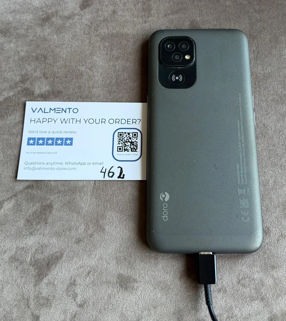 Doro Smartphone (DSB-0400) Graphit – Displaybruch, defekt (Bastlergerät) – Foto 3 von 4