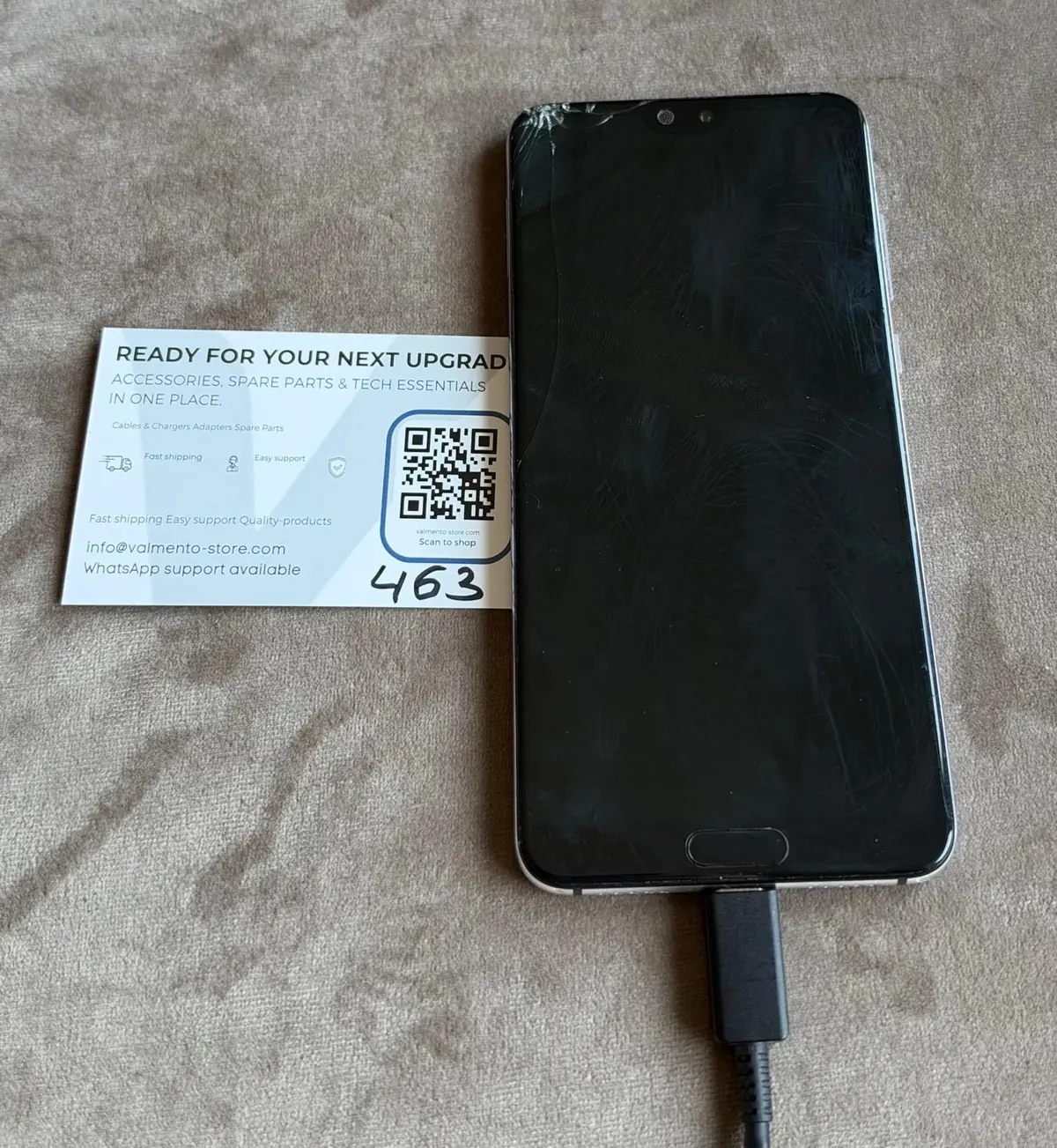 Huawei P20 Pro (CLT-L29) Emerald Green – Risse in Deck- und Rückglas, defekt (Einzelstück) – Foto 4 von 6