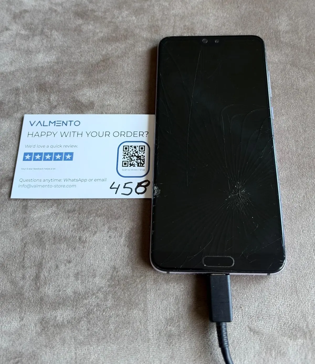 Huawei P20 Pro (CLT-L29) Twilight – Rückglas und Display gebrochen, defekt (Einzelstück) – Foto 3 von 3