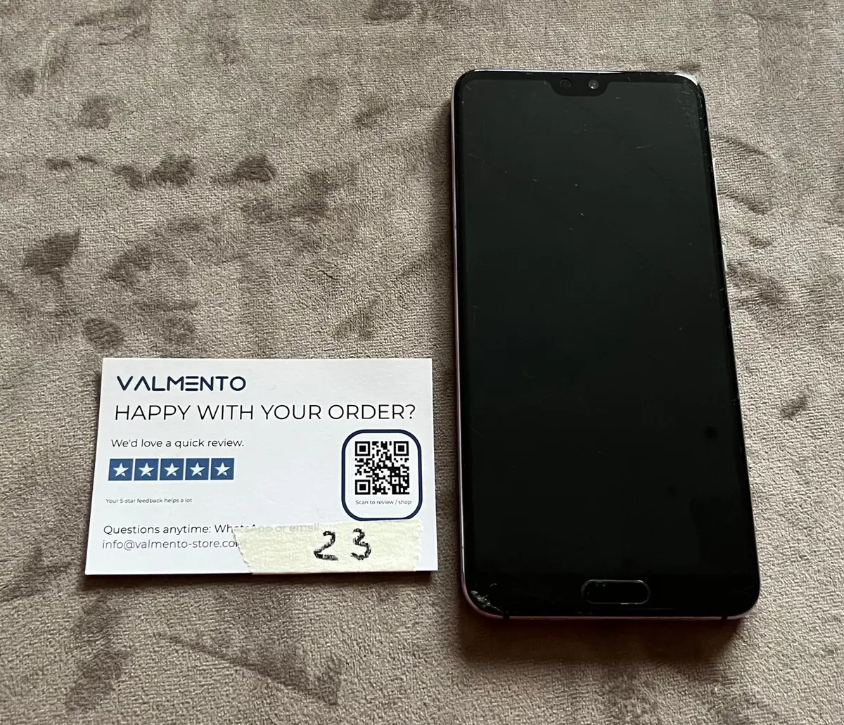Huawei P20 Pro Twilight – Display und Rückglas zertrümmert, defekt (Einzelstück 2) – Foto 1 von 3