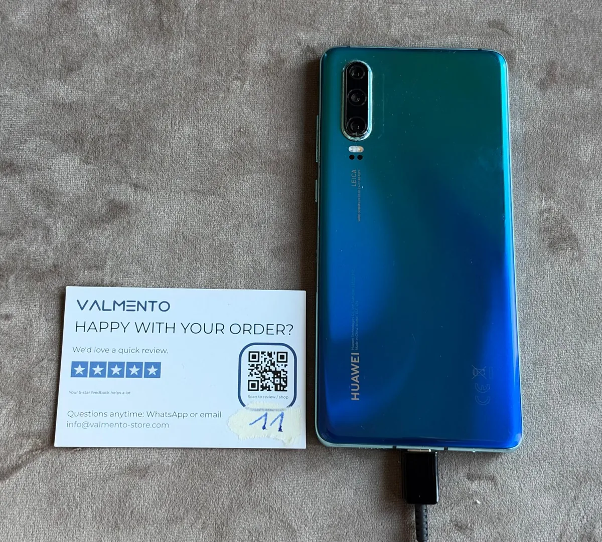 Huawei P30 (ELE-L29) Blau – defekt (Bastlergerät) – Foto 3 von 5