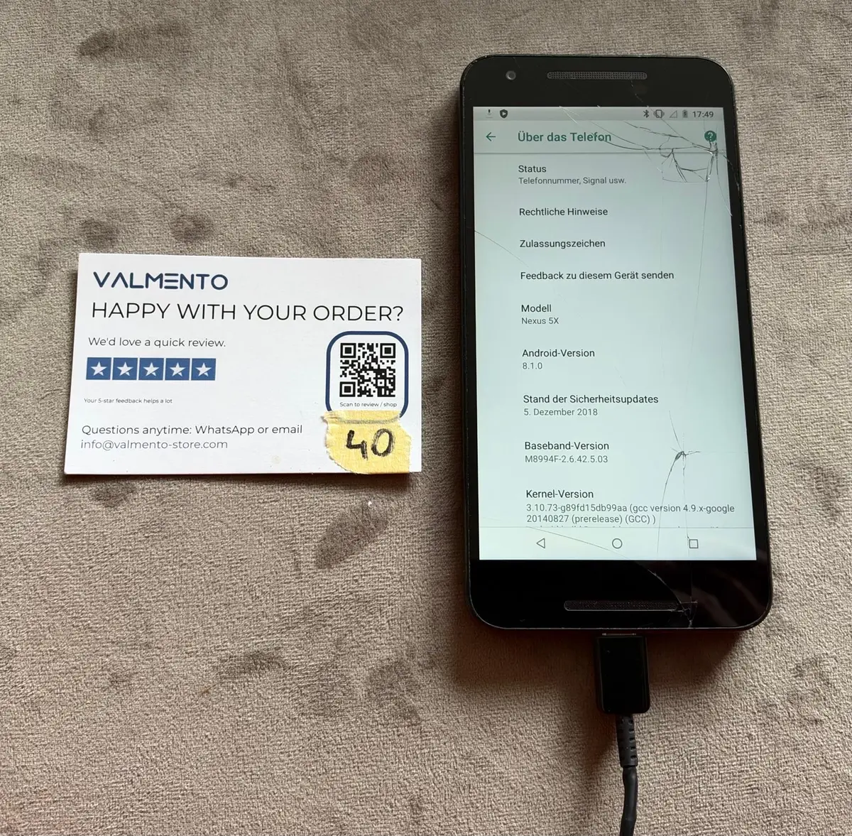 LG Nexus 5X – gebraucht, funktionsfähig – Foto 5 von 6