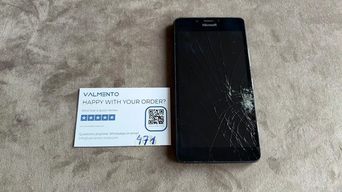 Microsoft Lumia 950 Schwarz – Displaybruch, defekt (Bastlergerät) – Foto 2 von 2