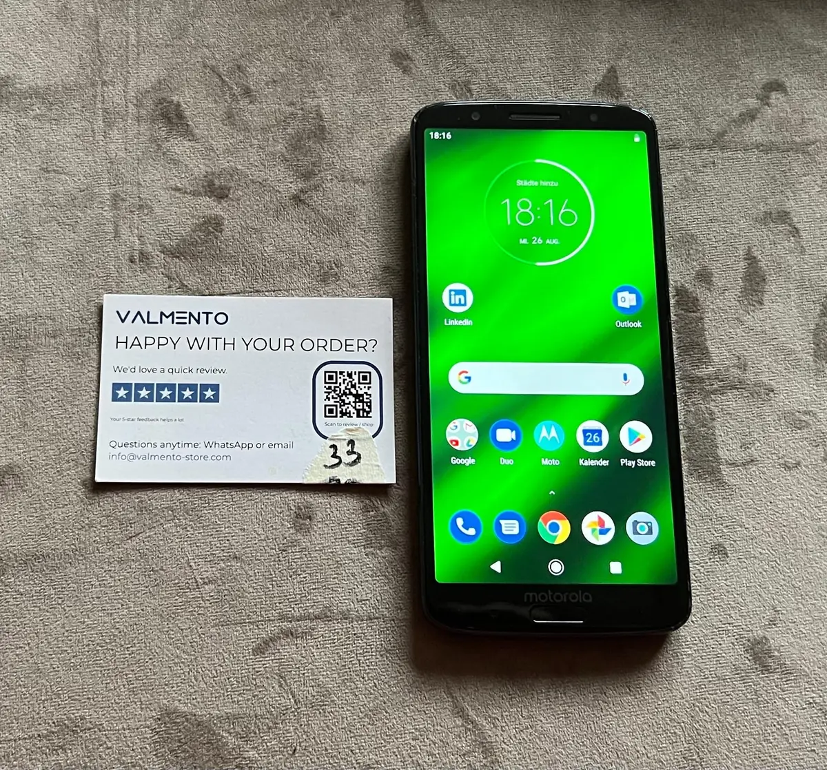 Motorola Moto G6 Plus – gebraucht, funktionsfähig – Foto 4 von 5