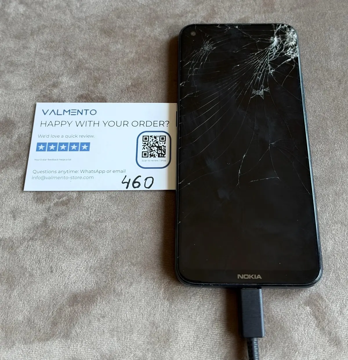 Nokia 5.4 (TA-1337) Blau – Displayschaden mit Bildfehlern, defekt (Einzelstück) – Foto 1 von 5