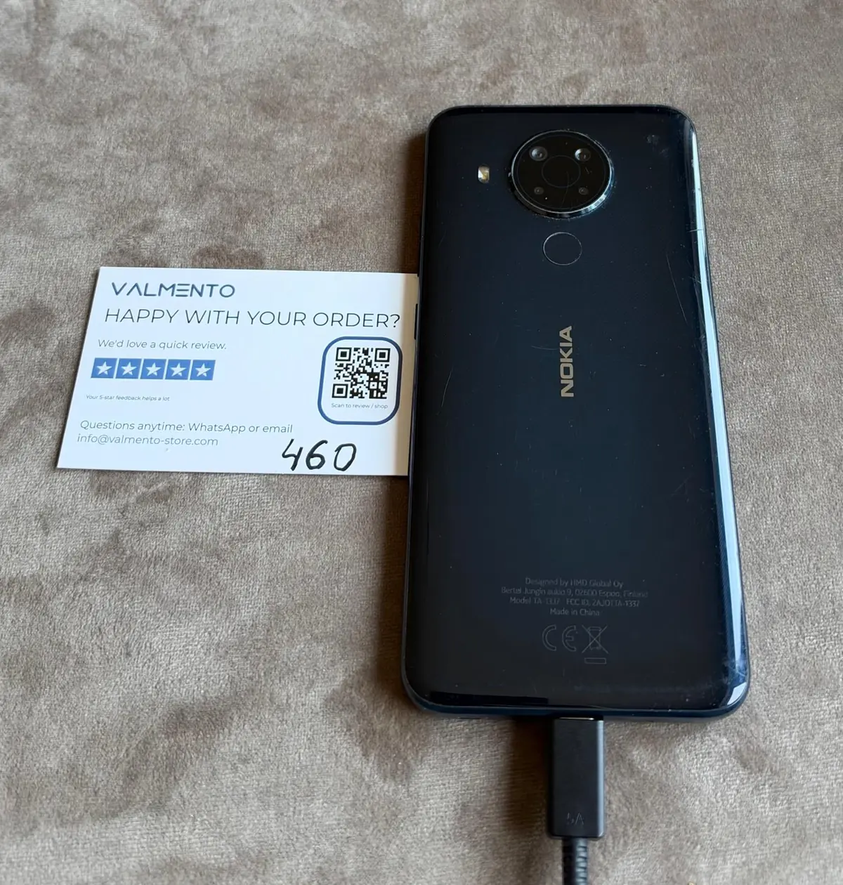 Nokia 5.4 (TA-1337) Blau – Displayschaden mit Bildfehlern, defekt (Einzelstück) – Foto 2 von 5