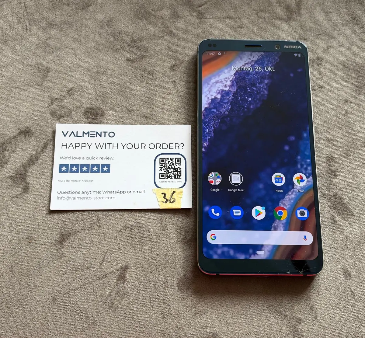 Nokia 9 PureView (TA-1087) – läuft, Rückglas gebrochen – Foto 4 von 6