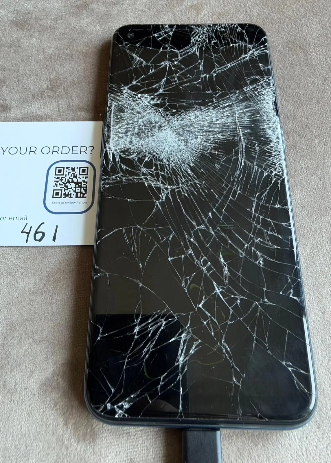 OnePlus Nord N100 (BE2013) Midnight Frost – Display zertrümmert, defekt (Bastlergerät) – Foto 2 von 7