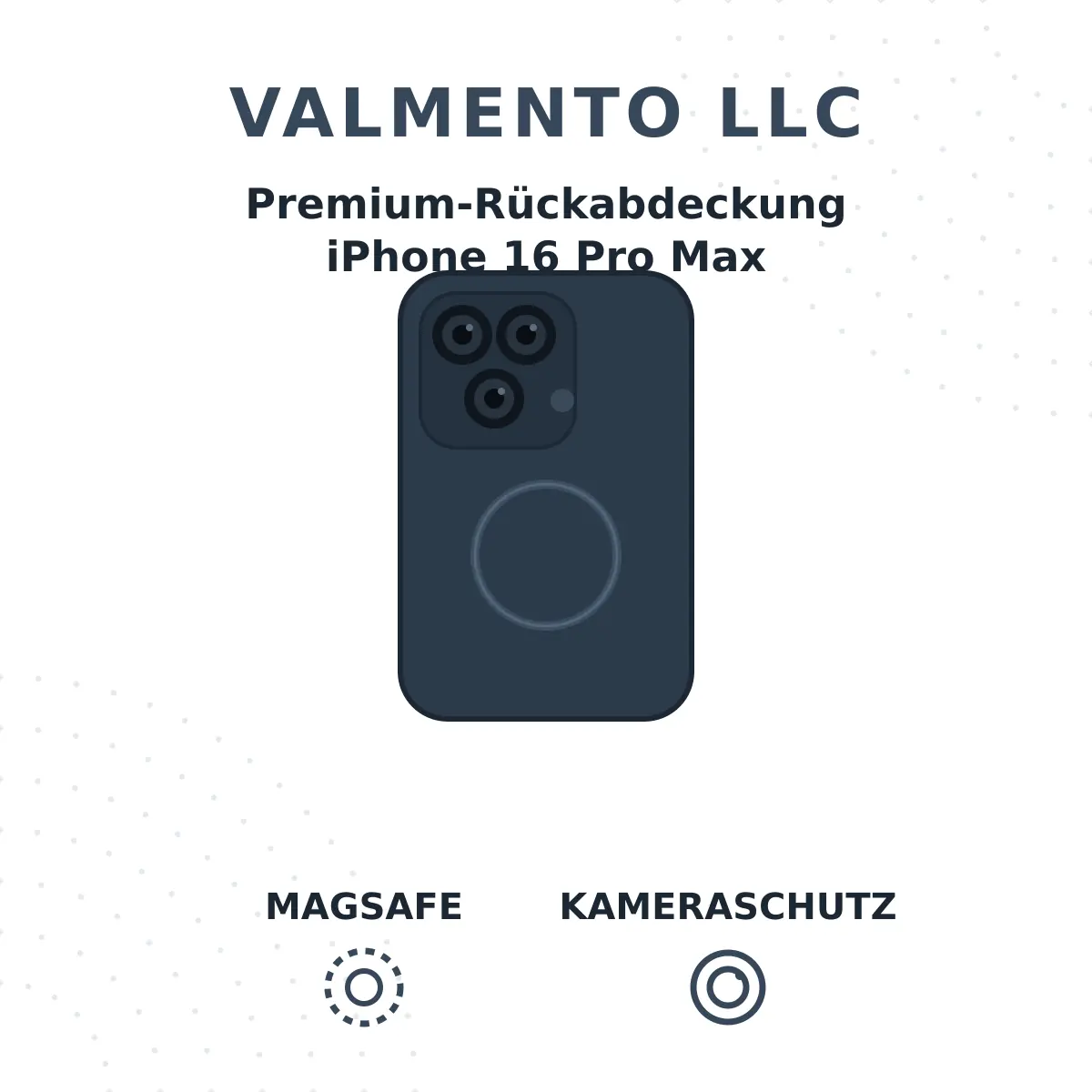 Valmento Premium-Rückabdeckung für iPhone 16 Pro Max – mit Kameraobjektivabdeckung & MagSafe-Kompatibilität Neu Apple refurbished kaufen
