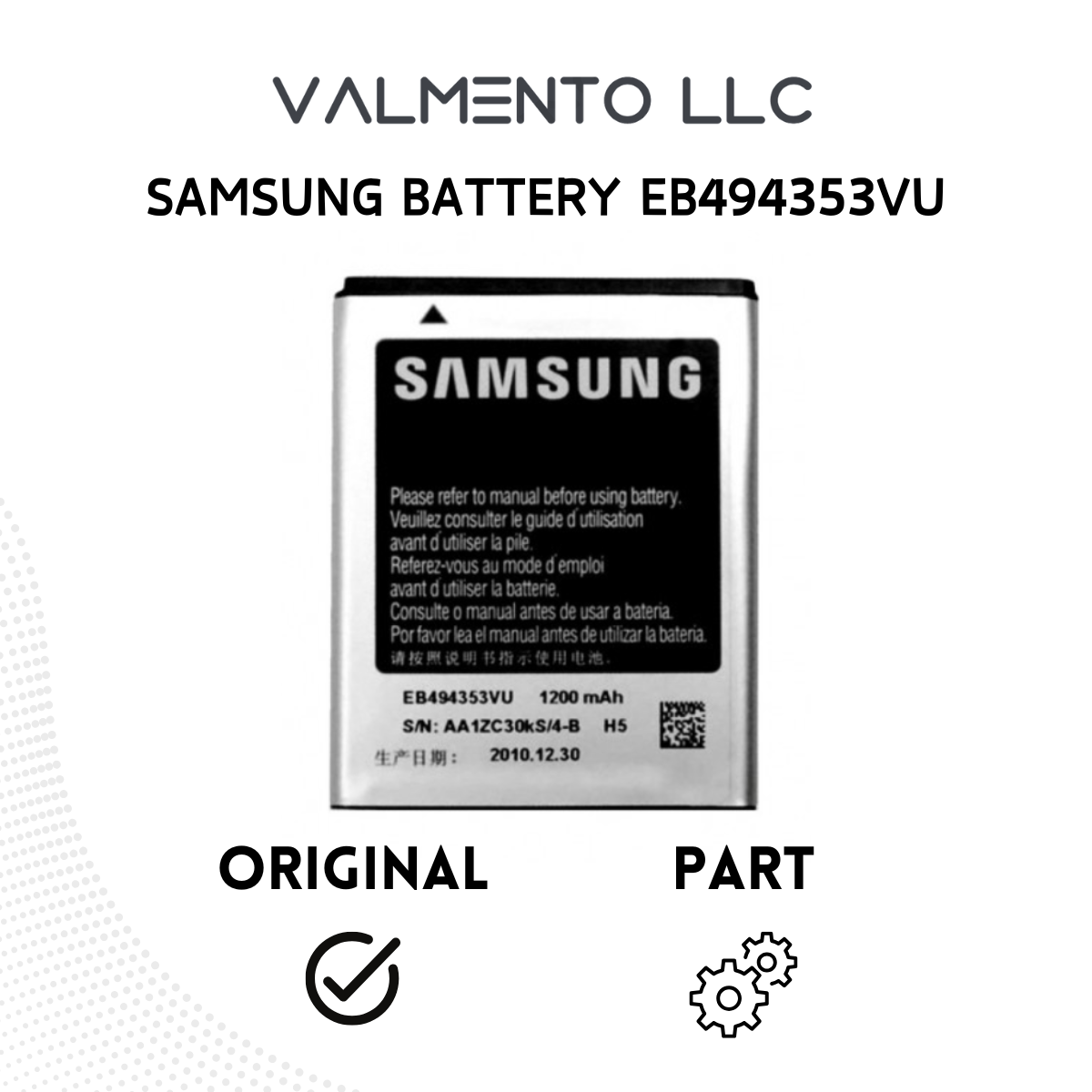 Samsung Galaxy Mini S5570 EB494353VU Standard Ersatzakku – Original Batterie New  refurbished kaufen