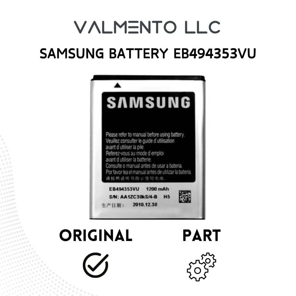 Samsung Galaxy Mini S5570 EB494353VU Standard Ersatzakku – Original Batterie Neu Samsung refurbished kaufen