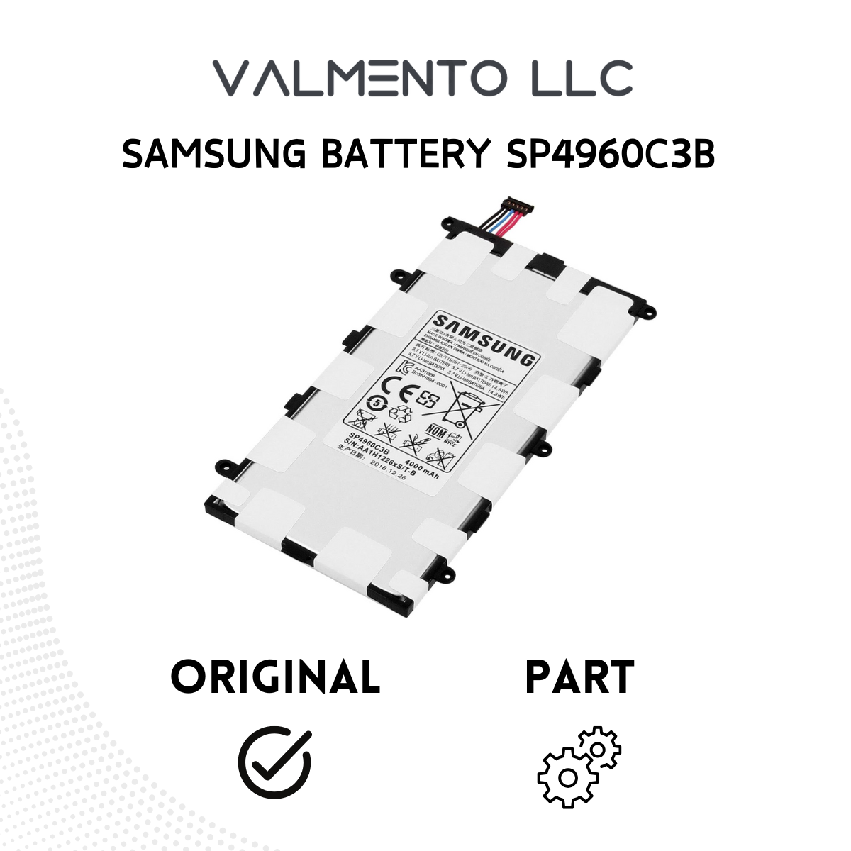 Original Samsung Akku SP4960C3B für Galaxy Tab 2 7.0 P3100/P3110/P3113 – 4000mAh (Bulk-Verpackung) New  refurbished kaufen