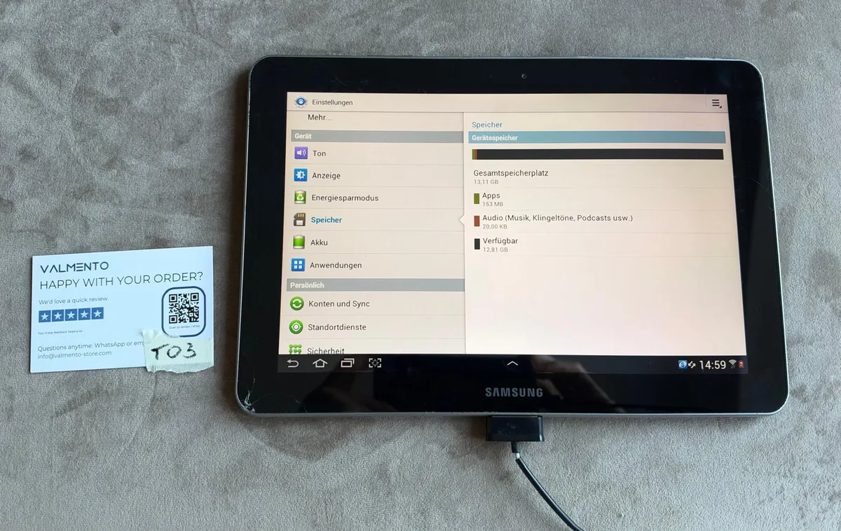 Samsung Galaxy Tab 10.1 (GT-P7510) 16 GB – defekt (Einzelstück 1) von Samsung – neu kaufen bei Valmento