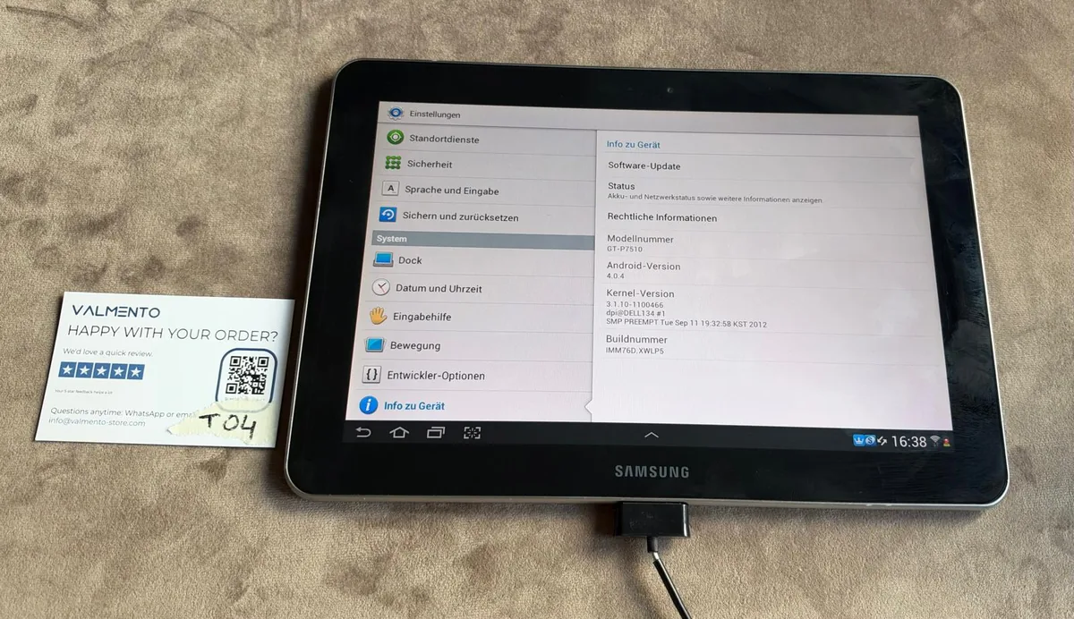 Samsung Galaxy Tab 10.1 (GT-P7510) 16 GB – defekt (Einzelstück 2) von Samsung – neu kaufen bei Valmento